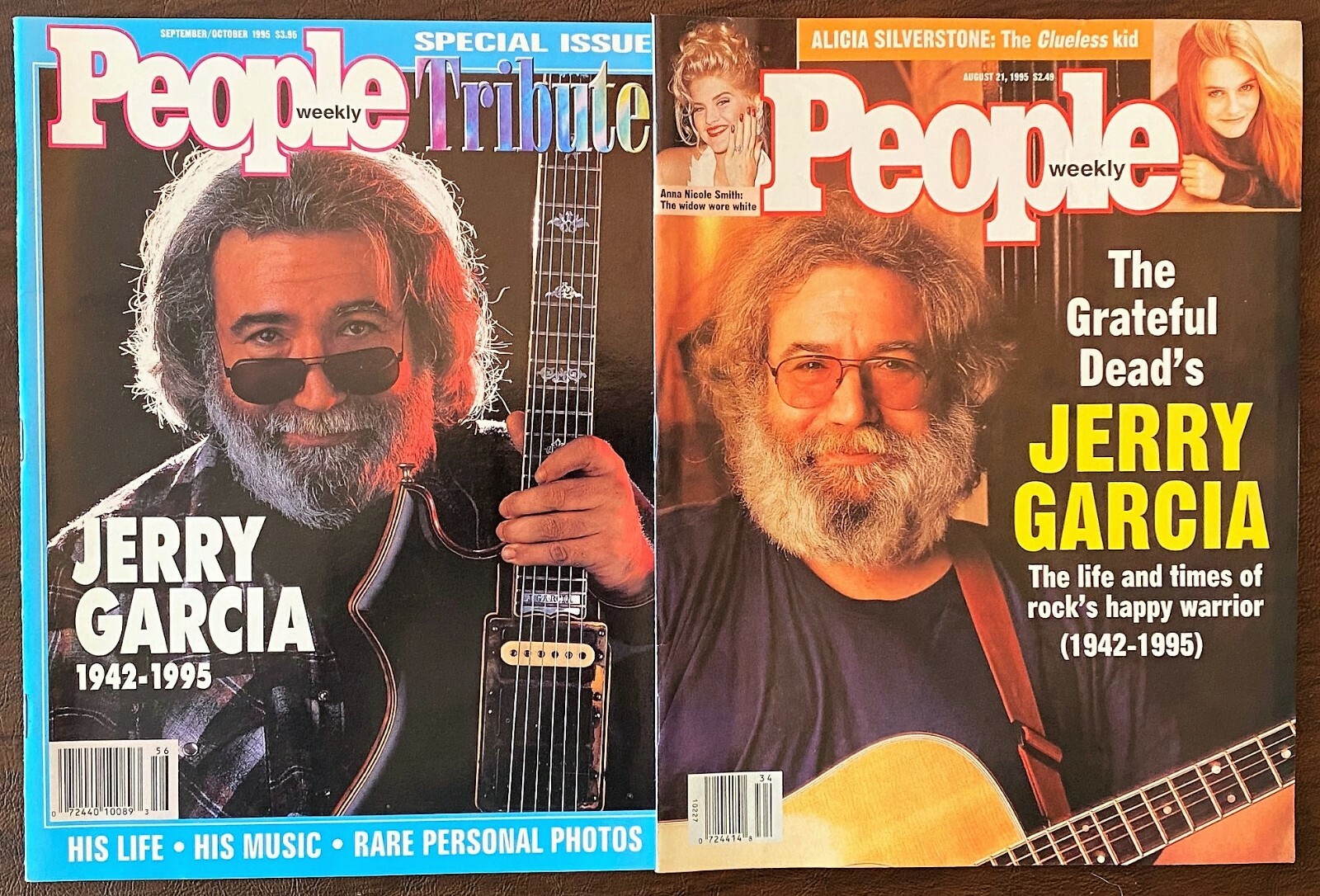 Two PEOPLE Jerry Garcia Tribute Issues 1995