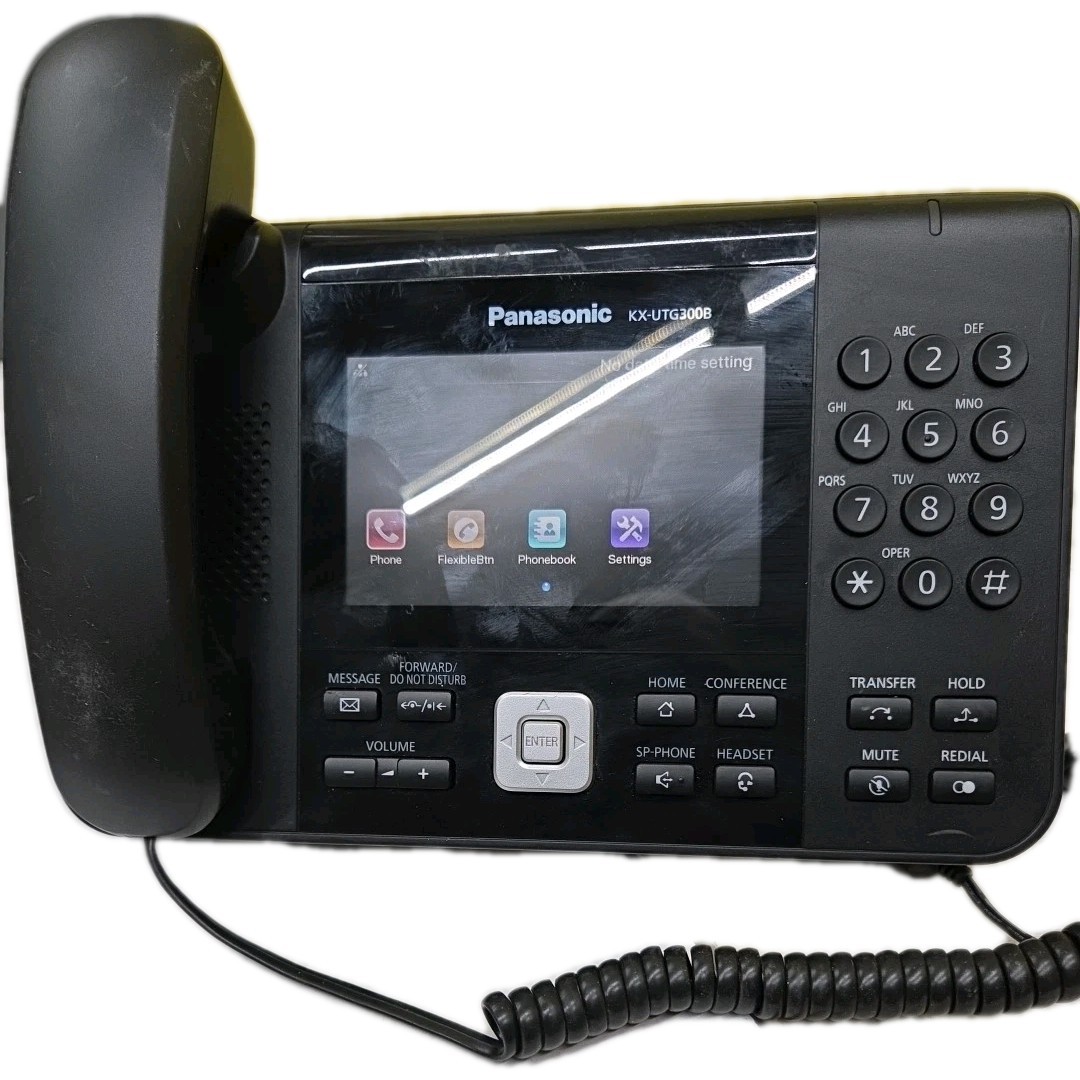 Panasonic KX-UTG300B Touchscreen Color Display SIP Telephone w/ Power Supply