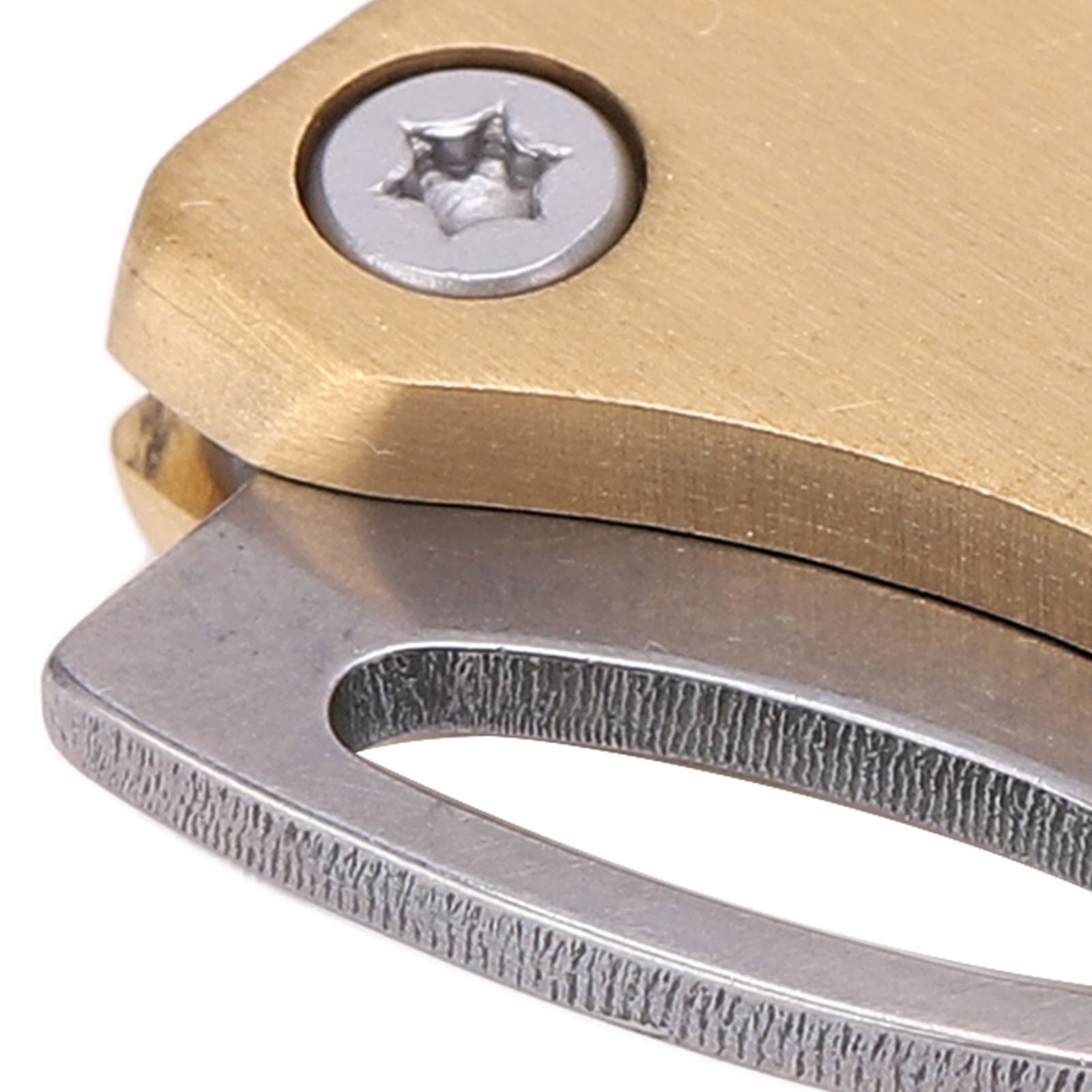 Brass Mini Knife Foldable Multifunction Keychain Tiny Knife For Package Openning