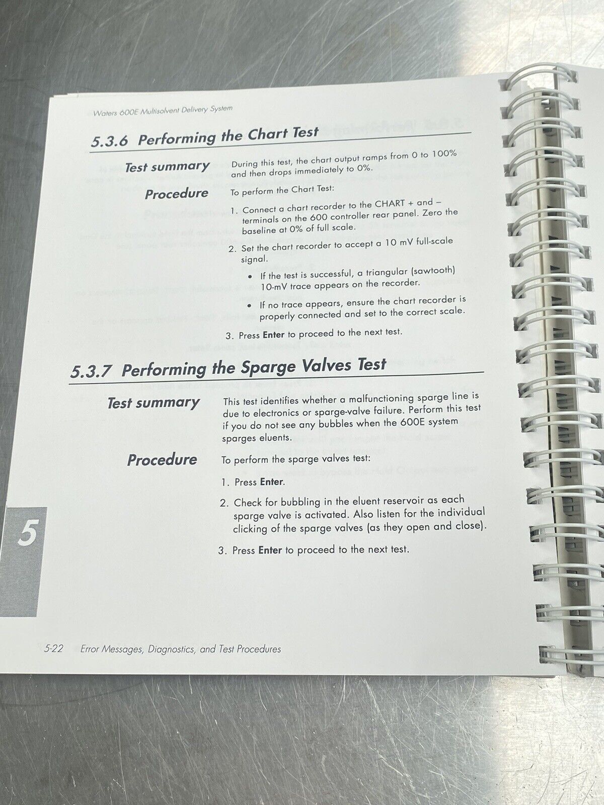Millipore Waters 600e Multisolvent Delivery System - Users Manual /Instructions