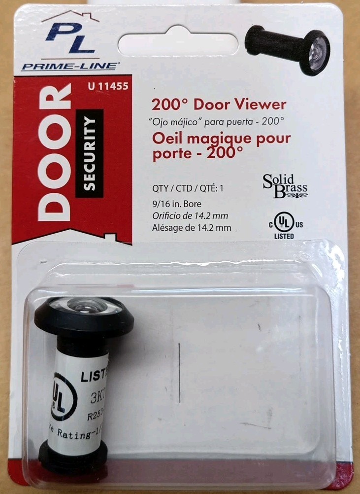 Prime-Line 200° Door Viewer Security Peephole U11455