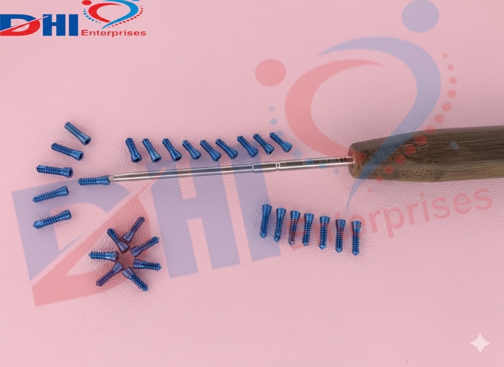 2.7 mm Safety Locking Screws Self Tapping,Titanium Grade 5 Set of  120 Picecs