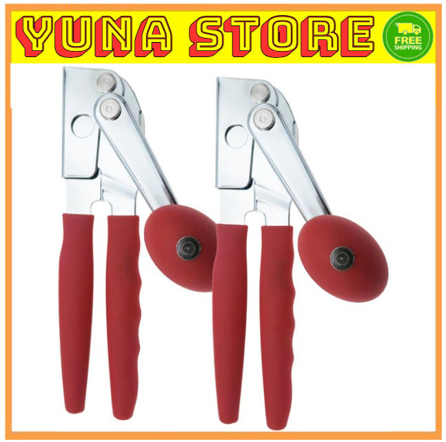 Chef-Master 2-Pack Heavy-Duty Can Opener with Anti-Slip Grip for Large Cans