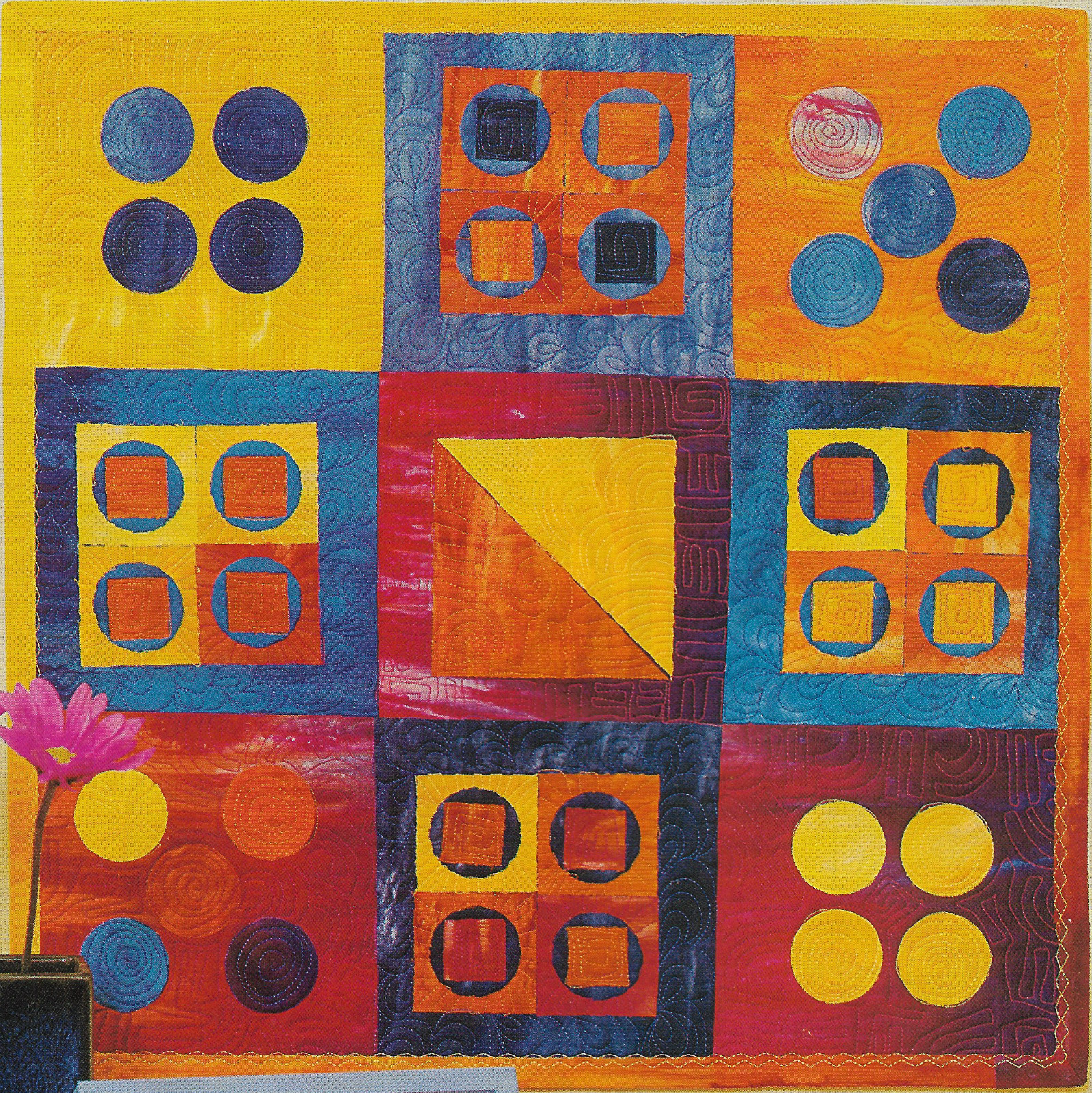 Dice Mini Wall Quilt quilting pattern instructions