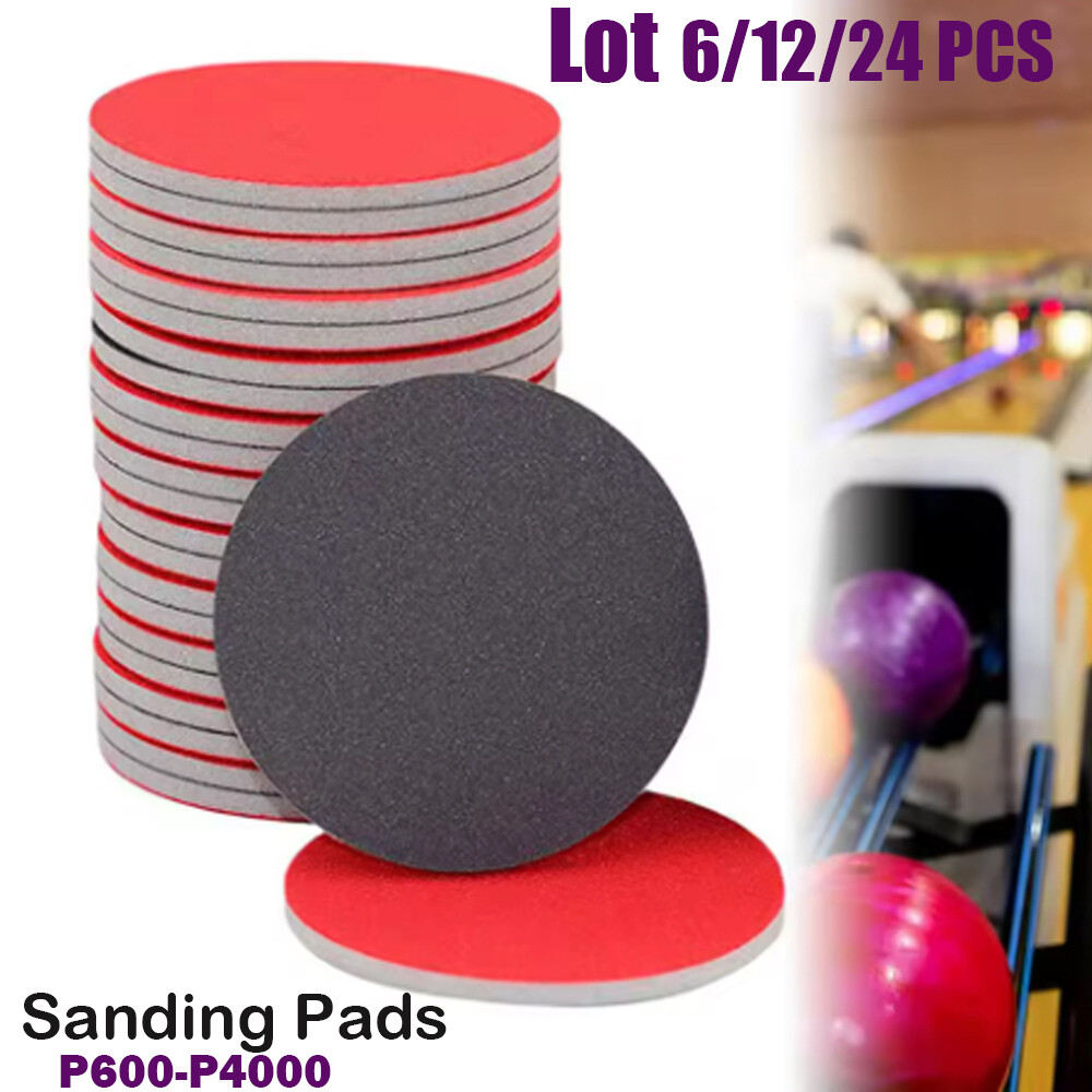 Bowling Ball Sanding Pad Set 6-24 Pack Bowling Ball Surface Sanding Pads Bowling