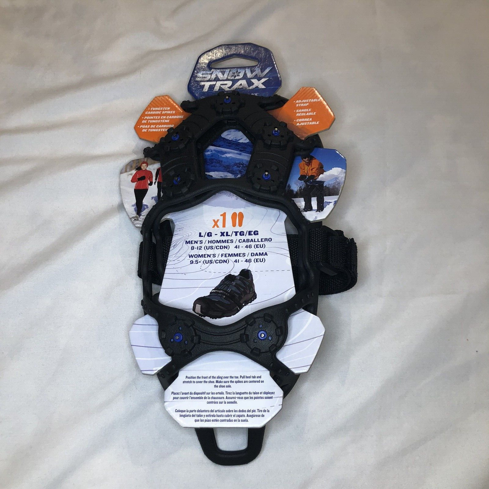 SNOW TRAX YAKTRAX L XL Men 8-12 Wmns 9.5+ Traction Gear For Shoes Boots SNOWTRAX