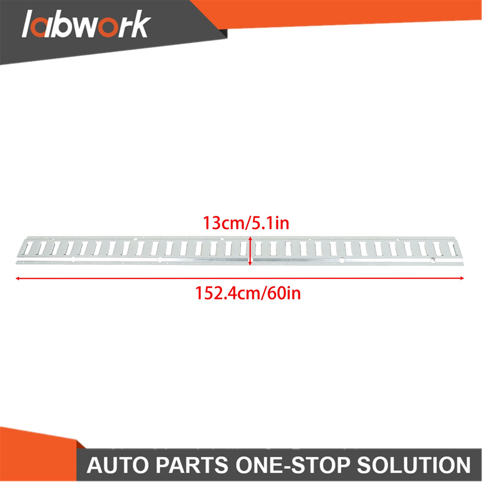10 Pack 5' Long E-Track Rail, Galvanized Silver For Garage & Trailer Steel