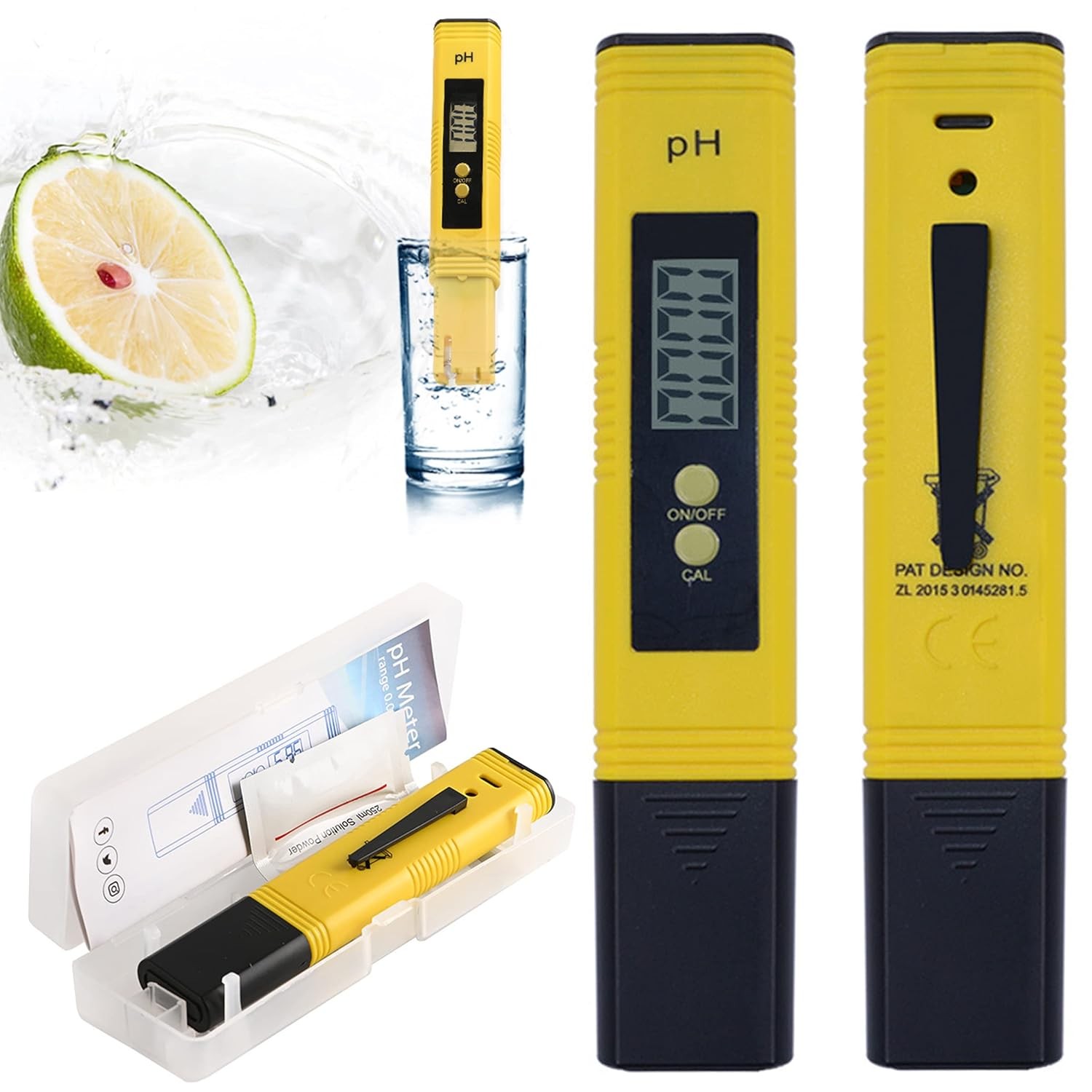 Risantec Digital PH Meter Tester Best For Water Aquarium Pool Hot Tub...