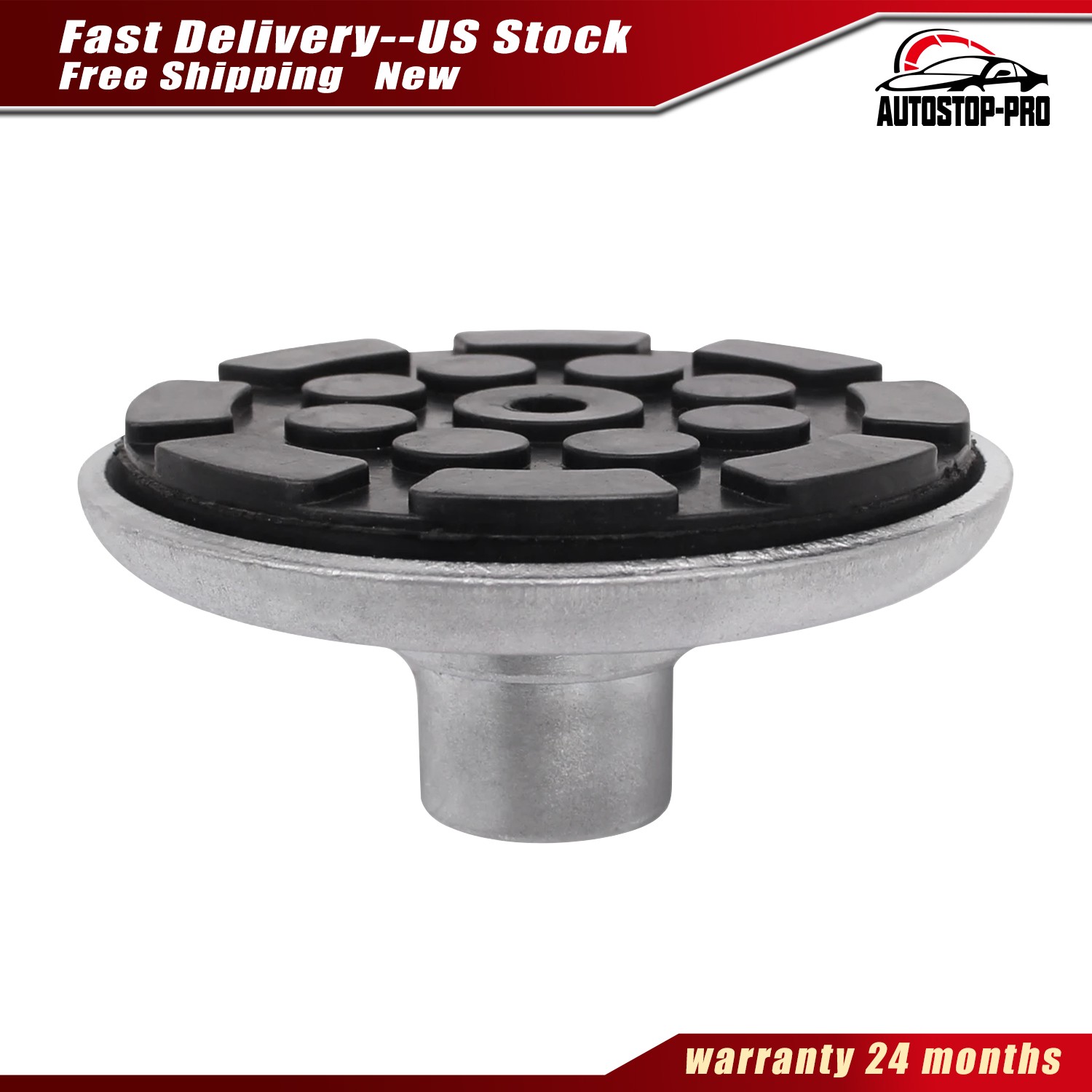 For Atlas Automotive Equipment Round Lift Pad With Rubber Pad (1 1/2" Peg)