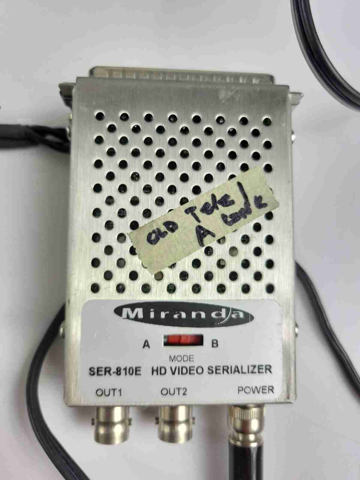 2 x Miranda SER-810E Video Serializer Serial to Paralell Transcoder BNC
