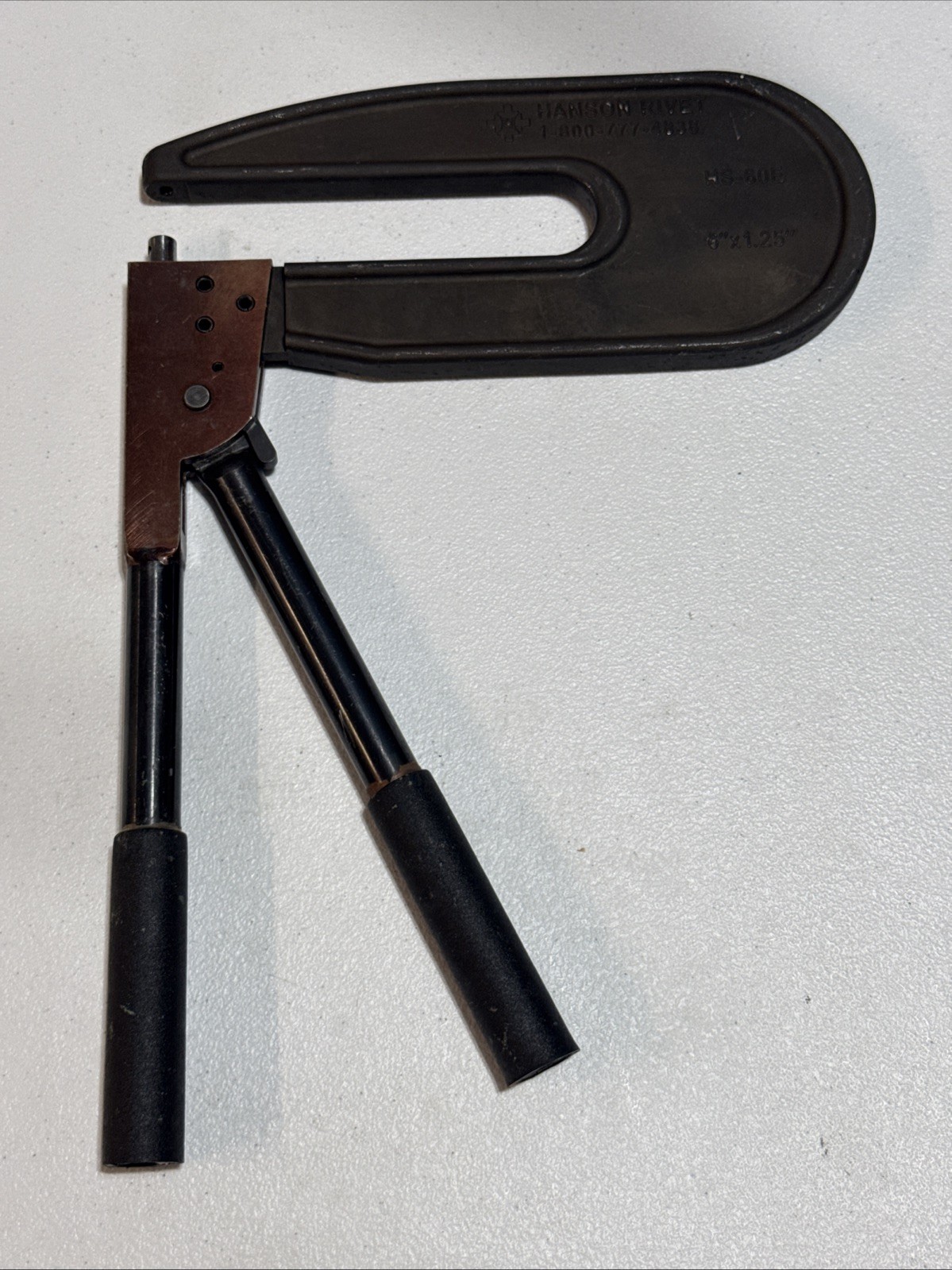 Hanson Rivet Squeezer HS-60E - C-Style 6” X 1.25” - Works Perfectly