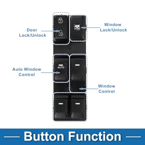 Power Window Switch Front Left Driver Side Window Control Switch for Kia