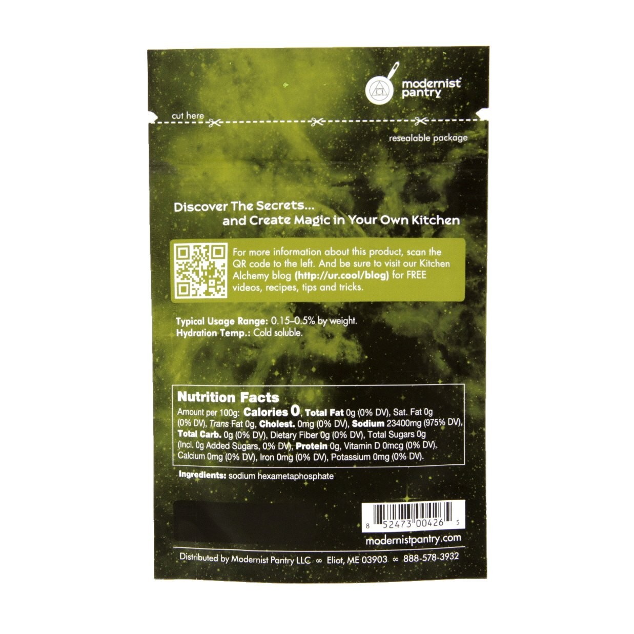 Sodium Hexametaphosphate 2oz - Essential for Molecular Gastronomy Applications