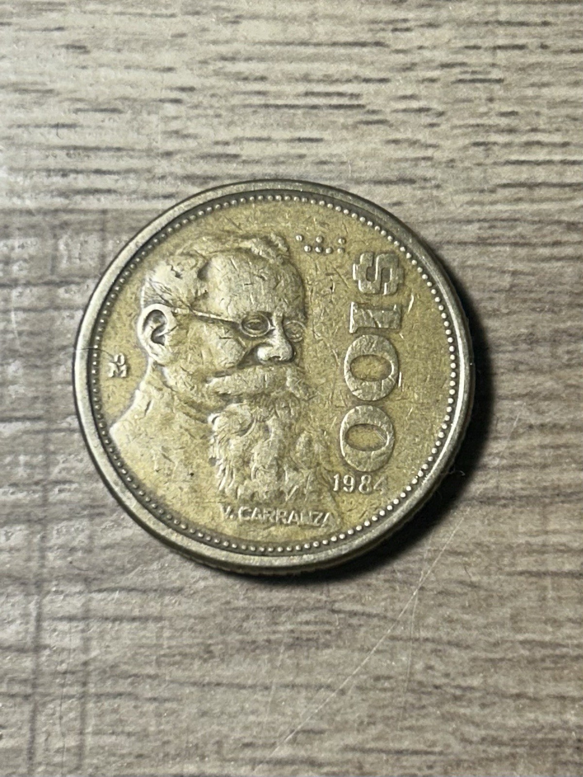 1984 Mexican $100 Pesos Carranza Eagle Coin - Rare