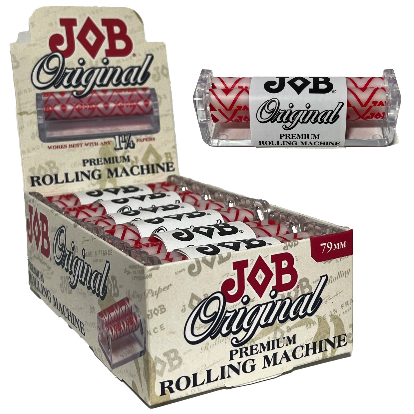 JOB 79mm Cigarette Rolling Machines - 12 Pack
