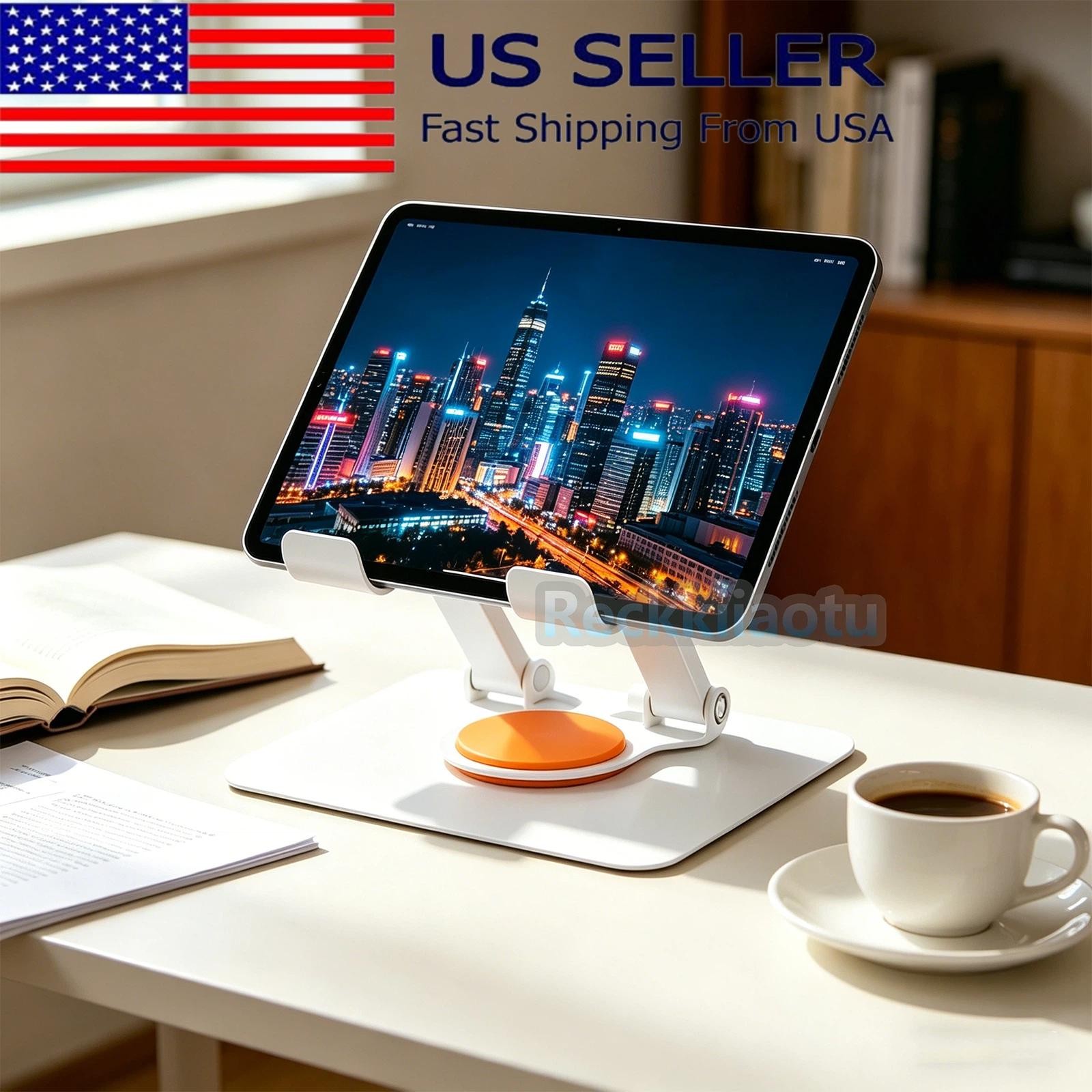 Adjustable Tablet Holder with 360° Rotation for 4-13" Devices