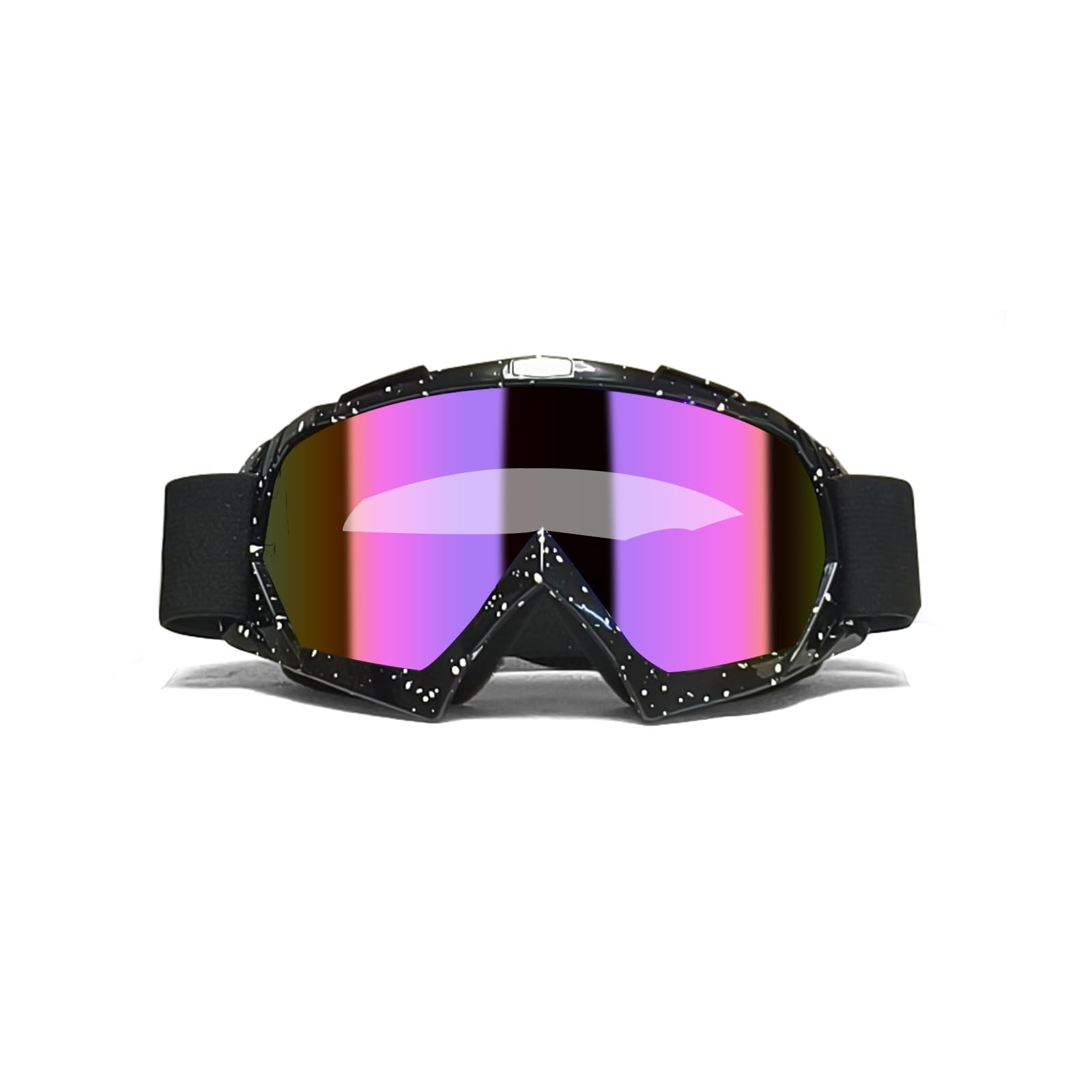 Motorcycle Goggles ATV goggles UTV MX Offroad Riding One Size, Black