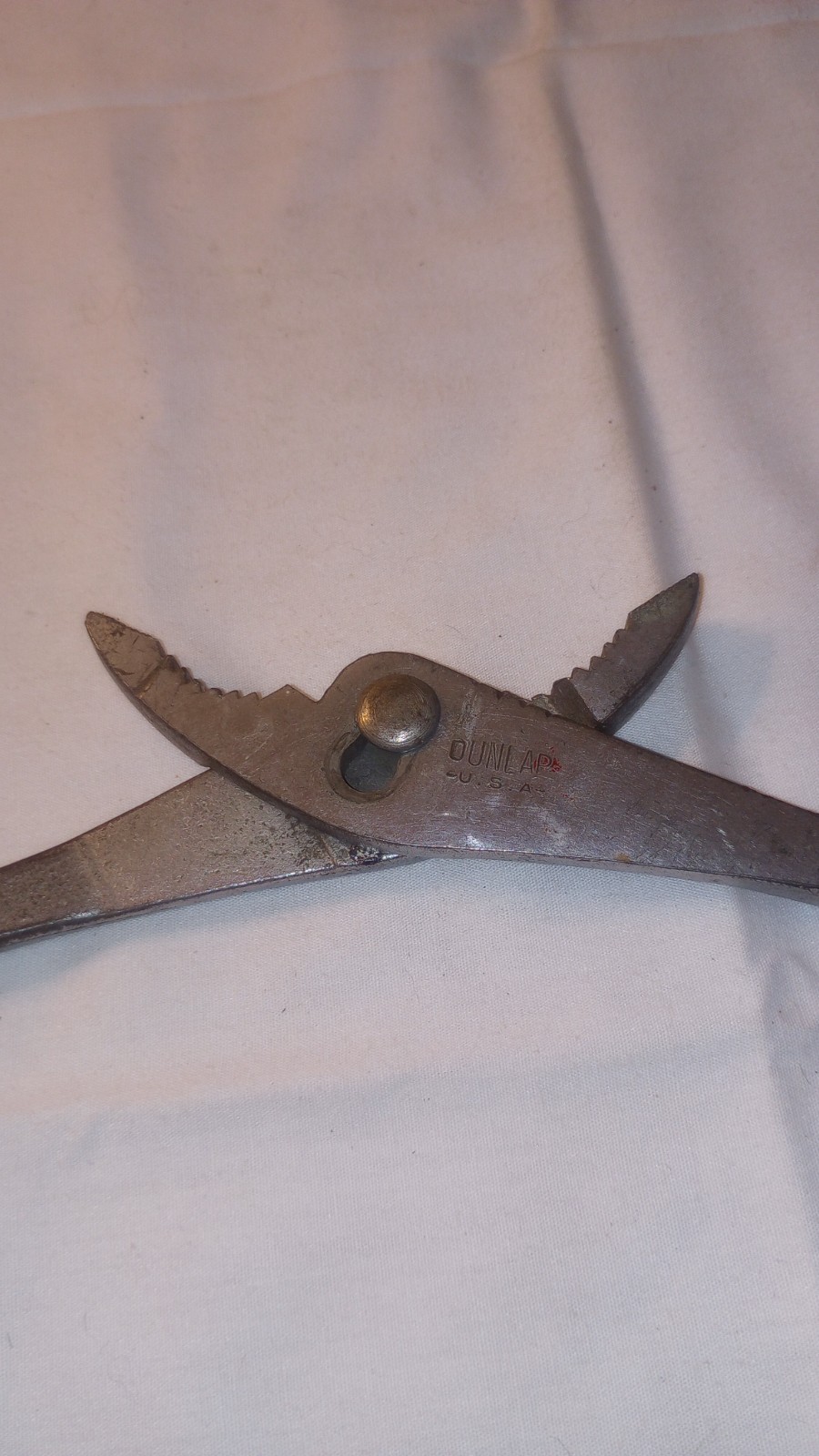 Vintage DUNLAP USA 9" Slip-Joint Pliers
