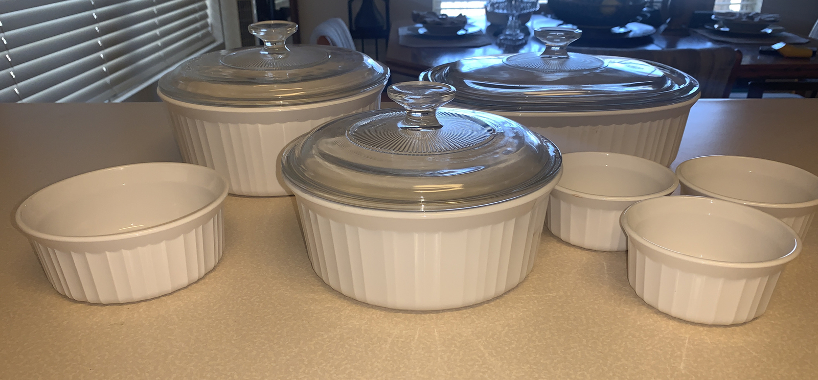 Vintage Corning Ware French White 11 Pc.