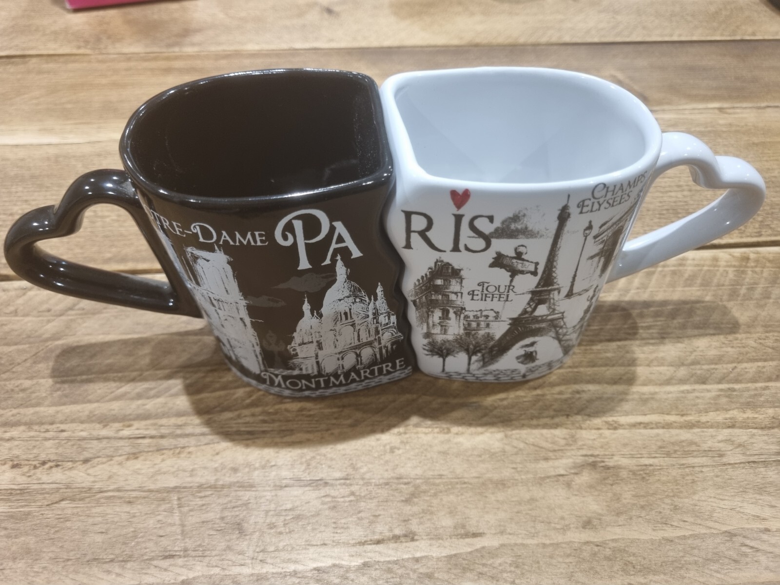 Paris Love Mugs Tourism Mugs X 2