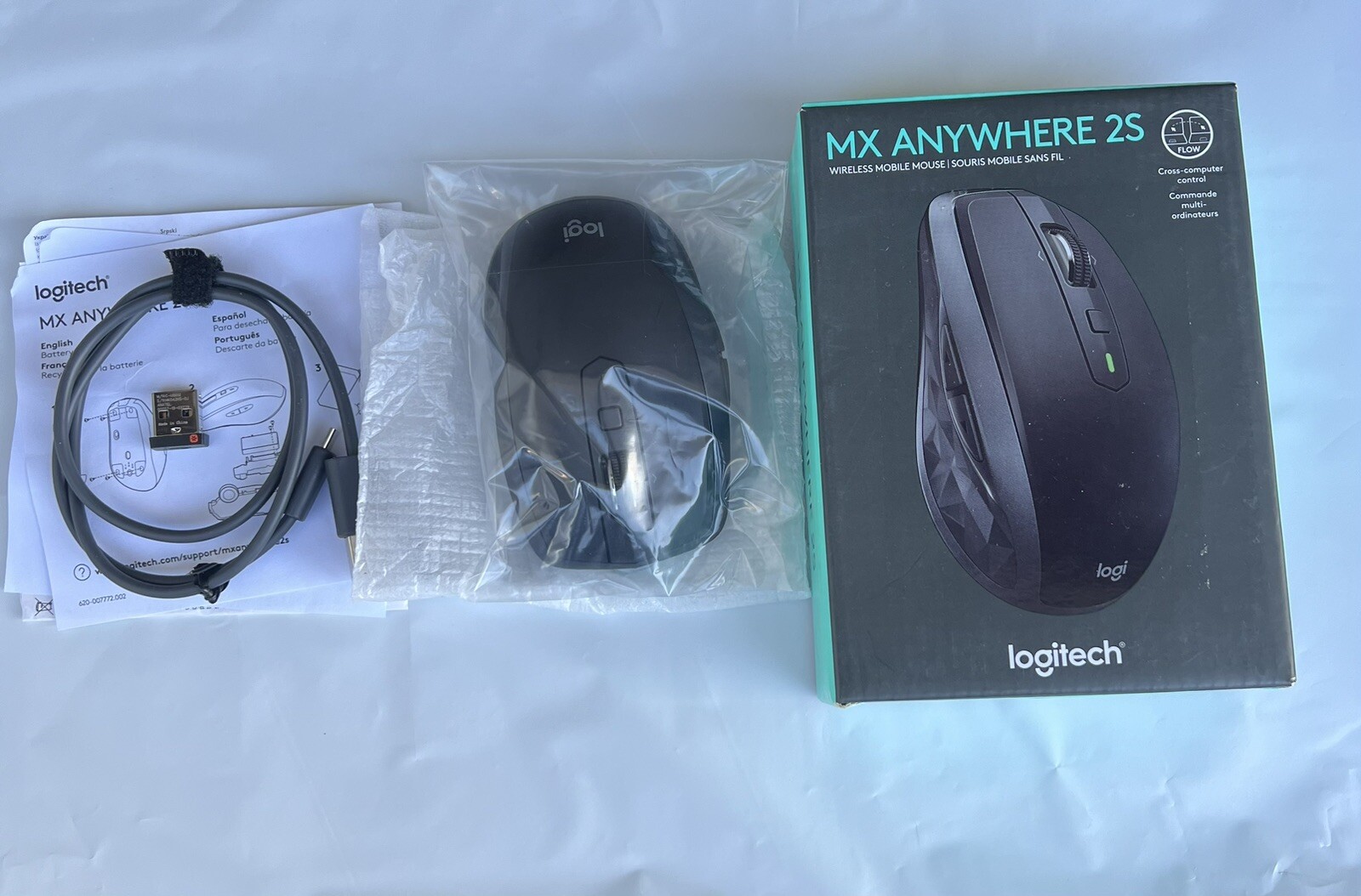New Logitech MX Anywhere 2S 910-005748 Wireless Laser Mouse USB 4000 dpi
