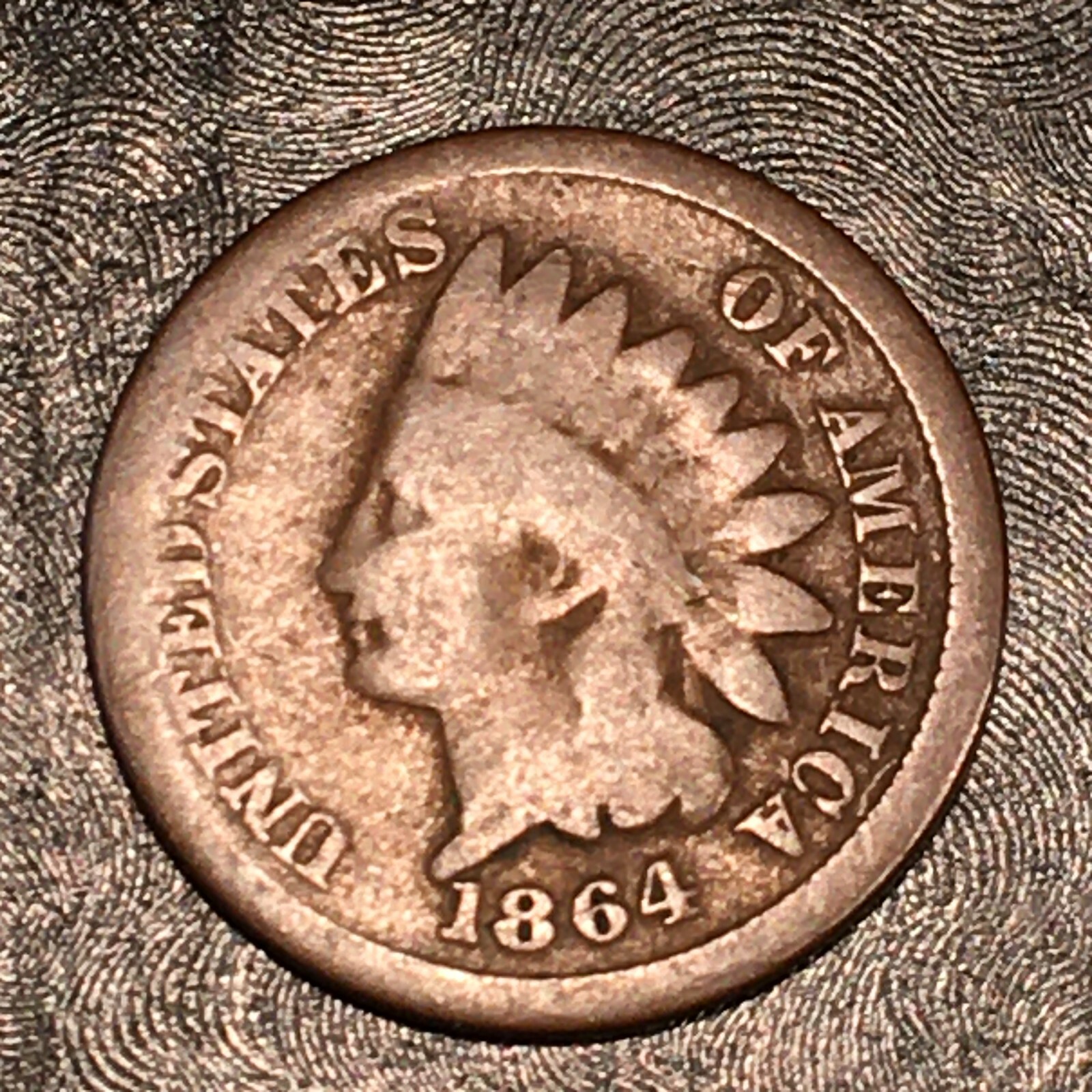 1864 Bronze Indian Cent - High Quality Scans #J171