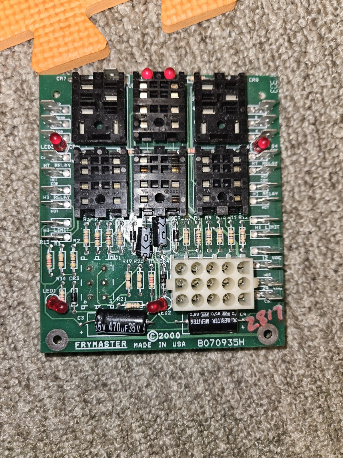 8070935H Frymaster Board