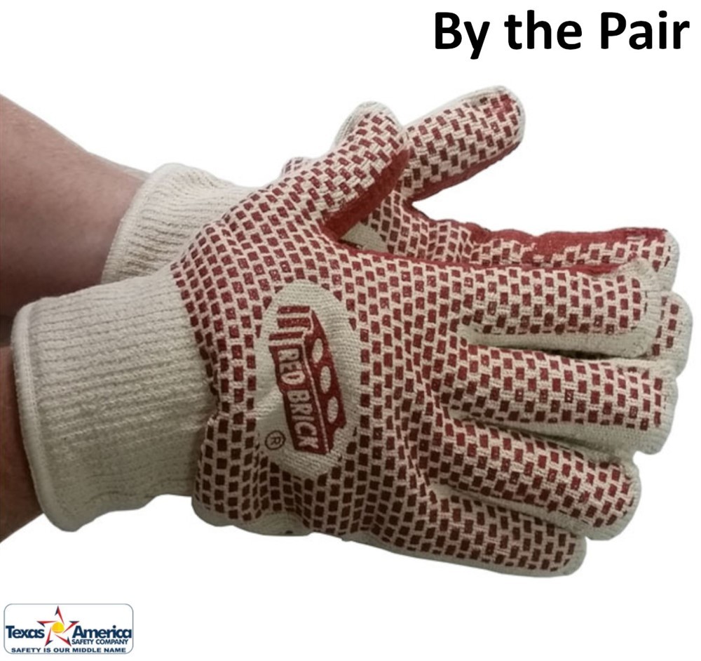 MCR Red Brick Hot Mill Gloves - Sold by the Pair