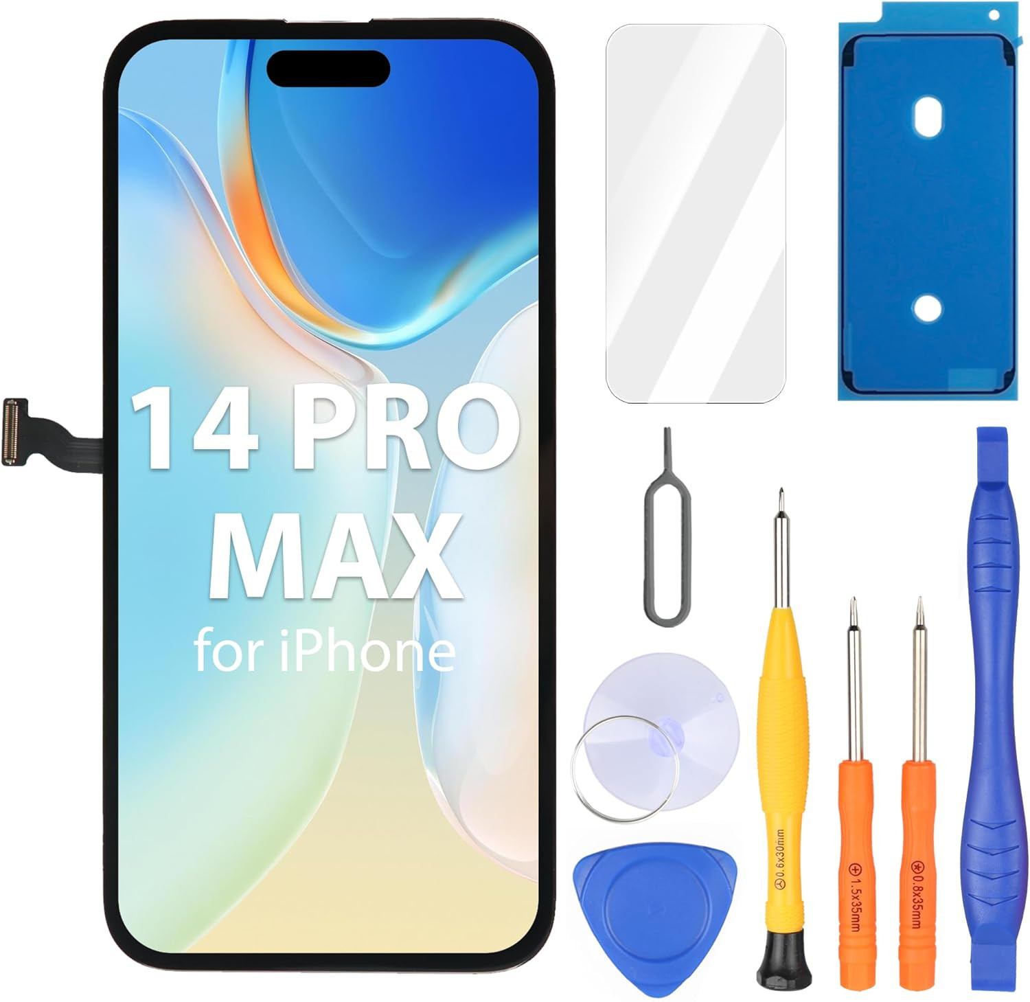 for Iphone 14 Pro Max Screen Replacement, 6.7 Inch FHD LCD Display and Touch Dig
