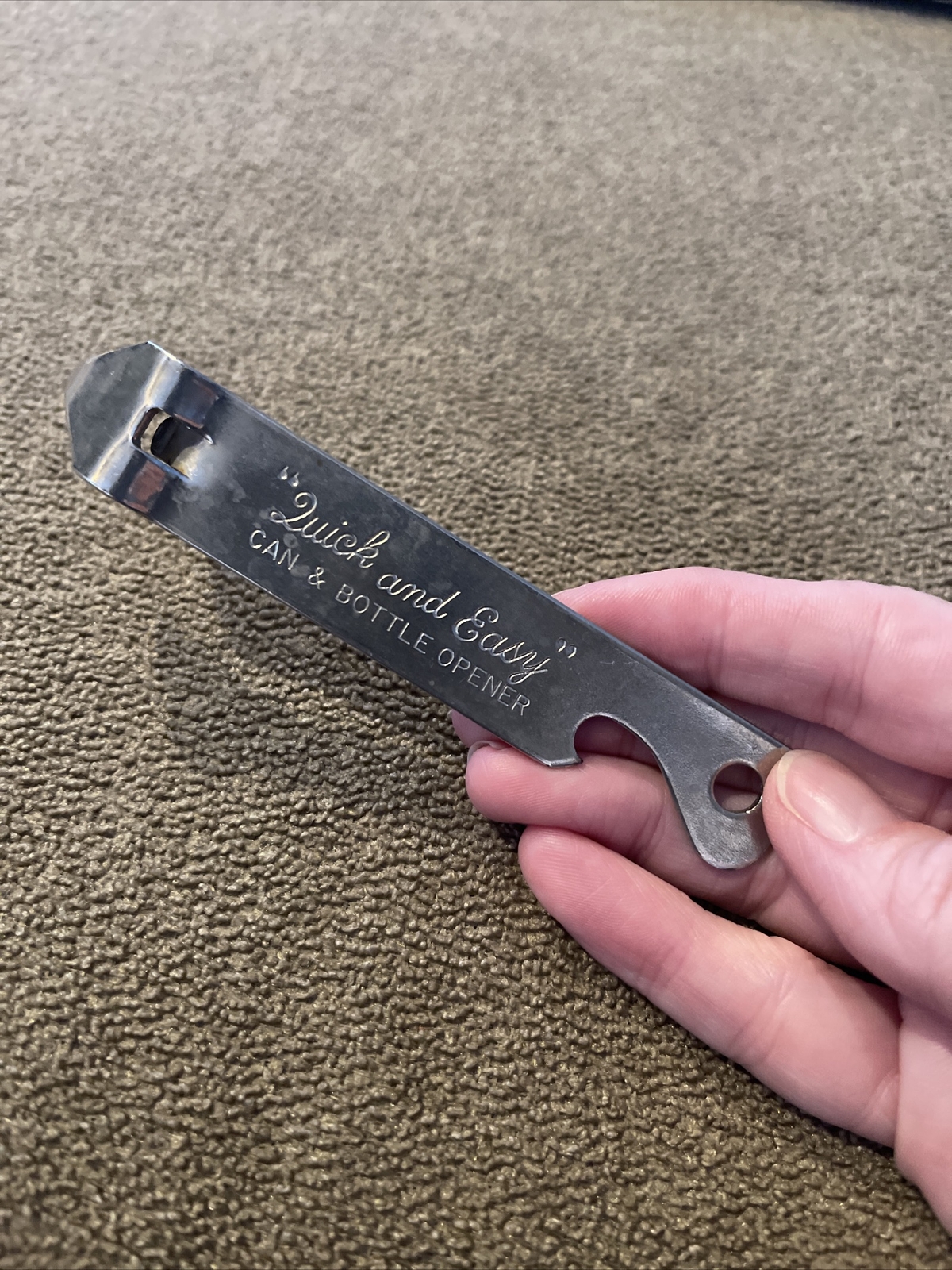 Vintage QUICK and EASY Can & Bottle Opener VAUGHAN Chicago USA (JL)