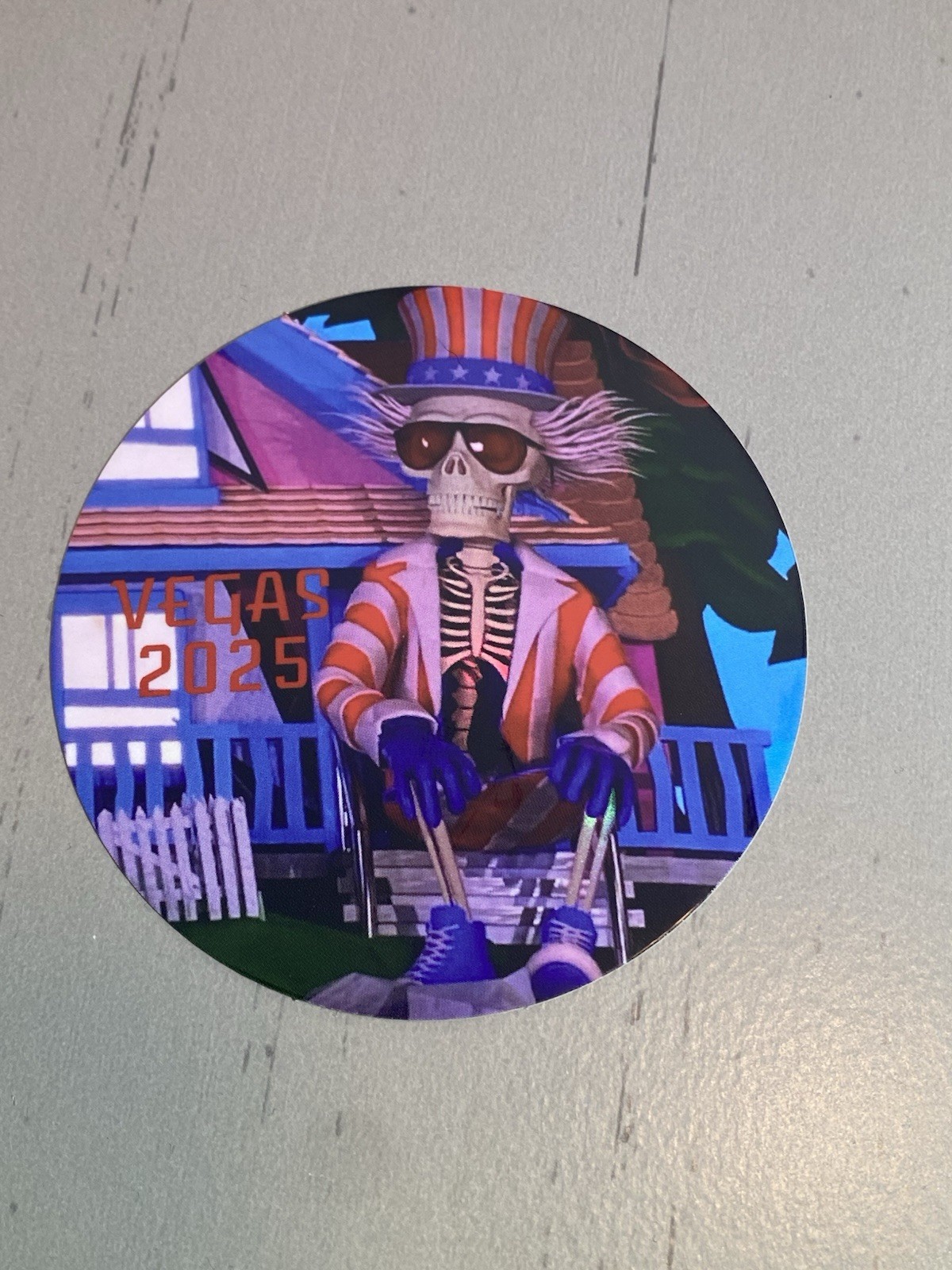 Dead Forever - Dead And Company Holographic Sticker Sphere Las Vegas 2025
