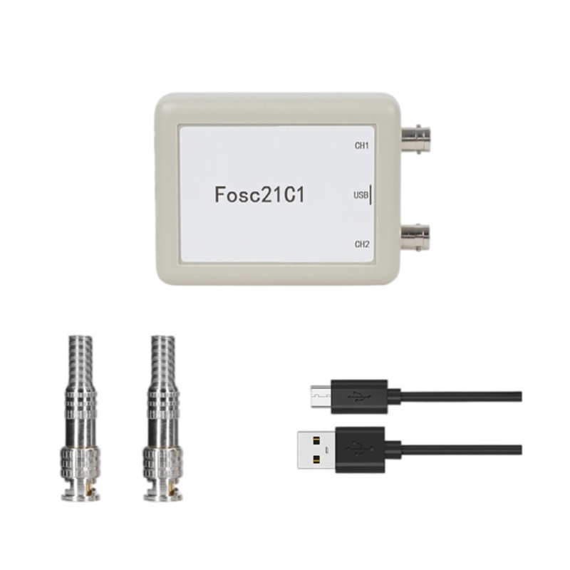 2 Channel USB Oscilloscope With BNC Interfaces And 1MHz Sampling Rate For Lab