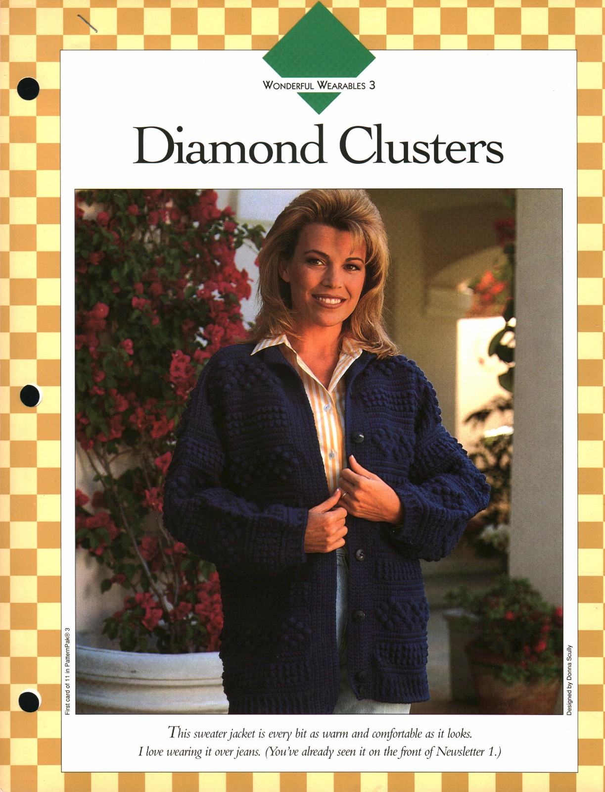 Diamond Clusters Sweater - Wonderful Wear 3 | Vanna Crochet Faves 85030-B