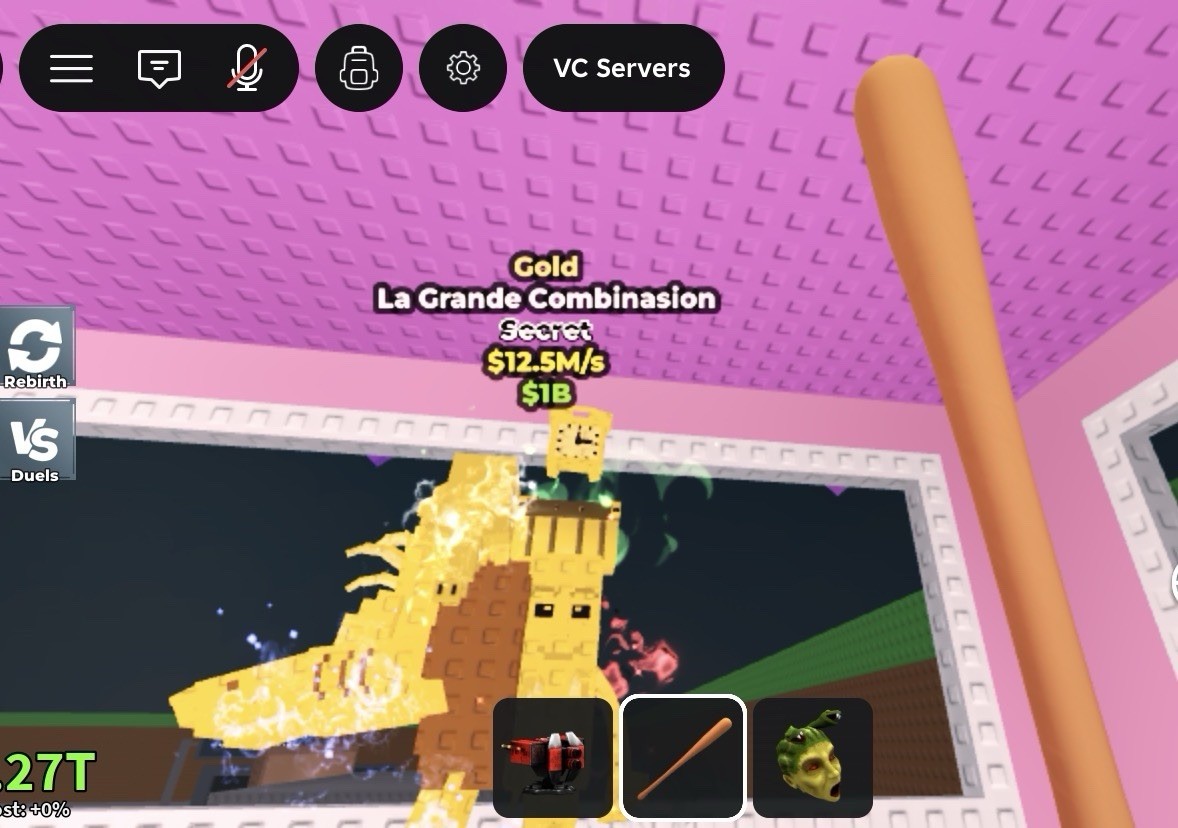 VC Servers Gold La Grande Combinasion Secret Game Item Asset Virtual Collectible