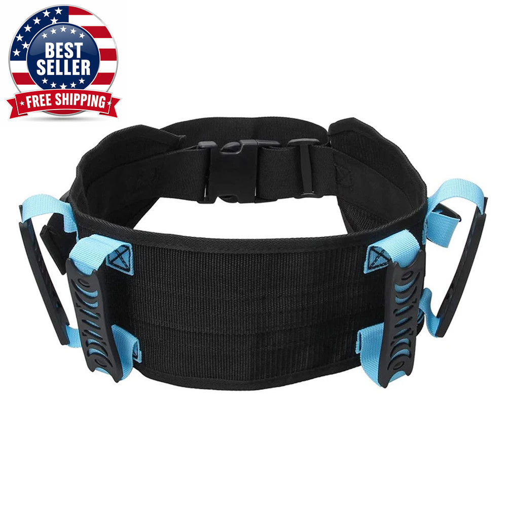 Gait Belt Transfer Belts for Lifting Seniors, Walking and Standing Assist Aid fo