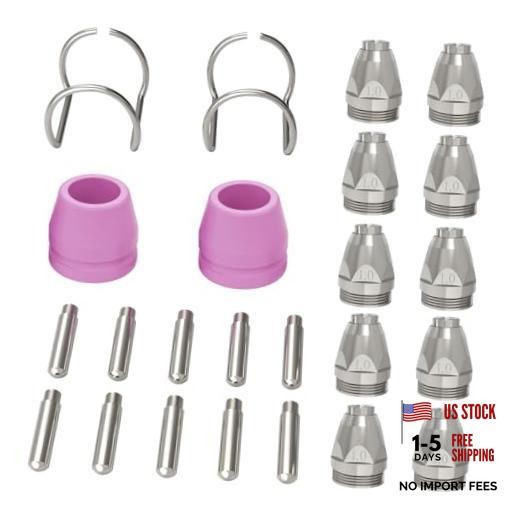 AG-60 Plasma Cutter Torch Consumables, 24Pcs .040'' SG-55 AG-60 24PCS-.040"
