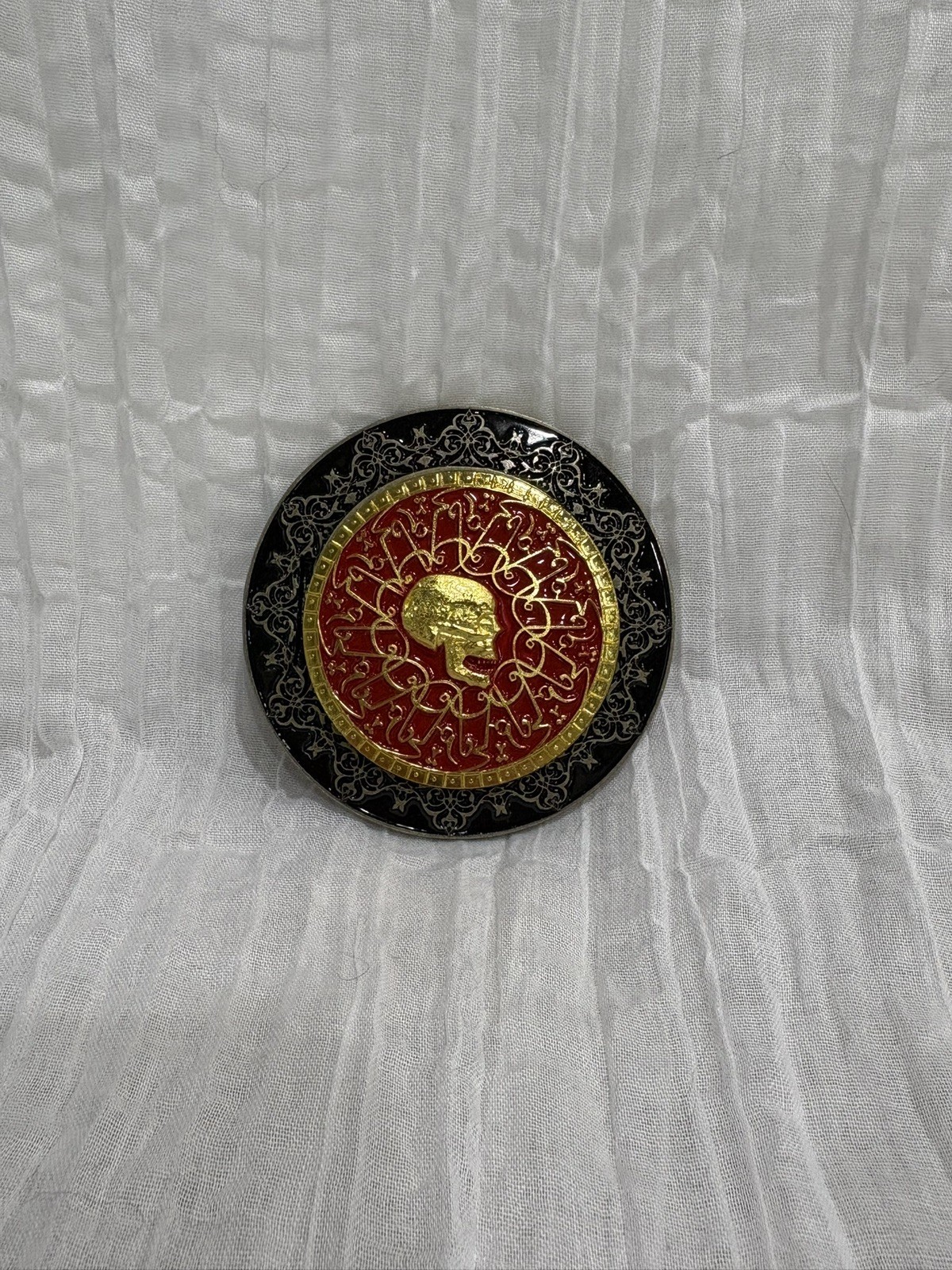 John Wick Continental Sophia Arabic Blood Oath Marker Gold Metal Cosplay Prop
