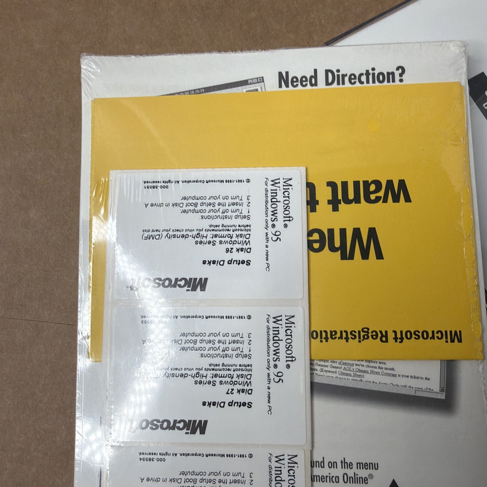 Microsoft Windows 95 Install CD-ROM Product Key & User Guide