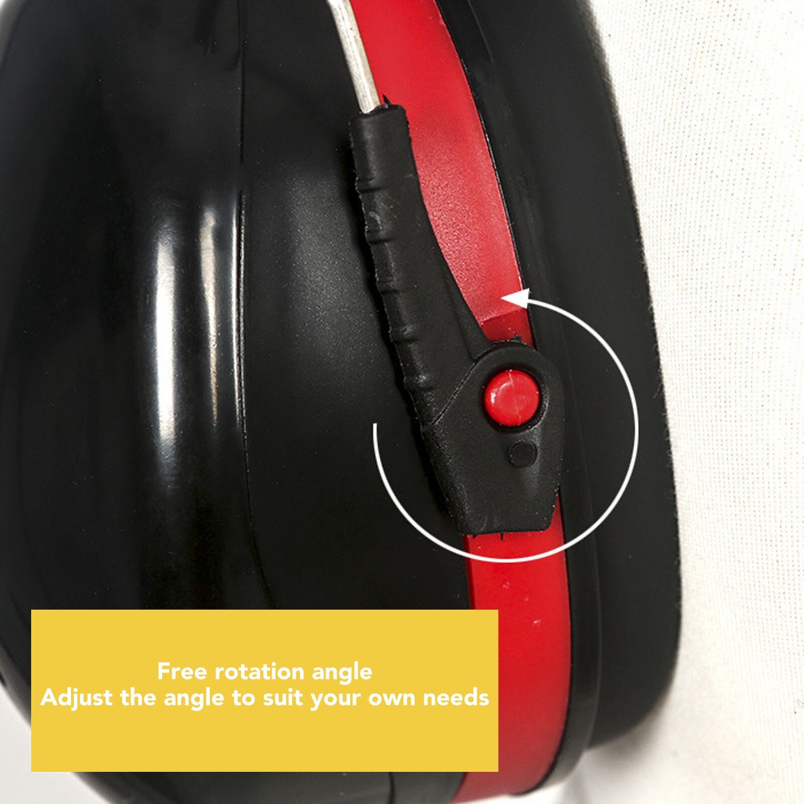 2Pcs Hard Hat Attachment Earmuff Noise Reduction Angle Adjustable Telescopic