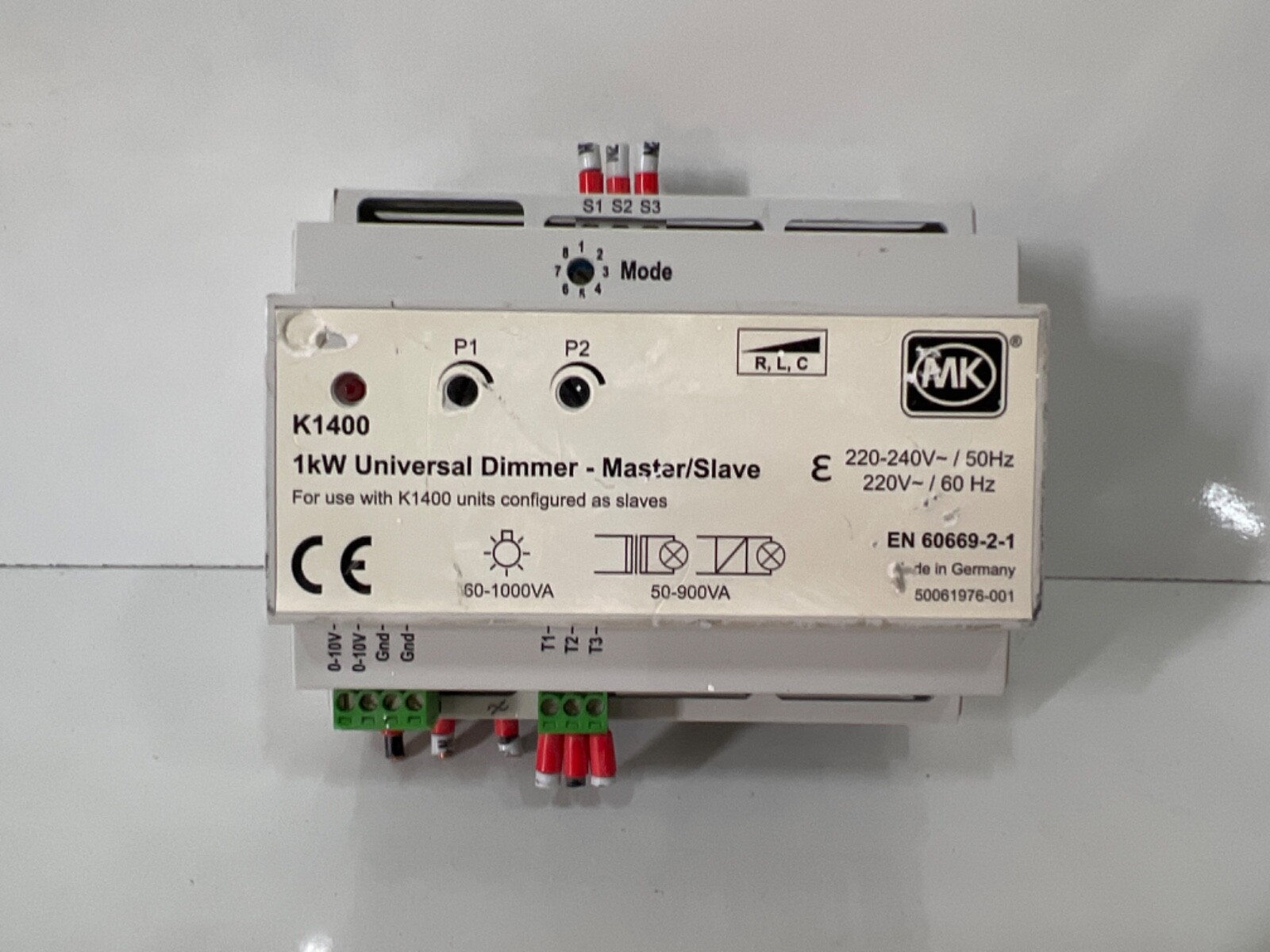 MK K1400 1kW universal Dimmer-Master/Slave , EN60669-2-1