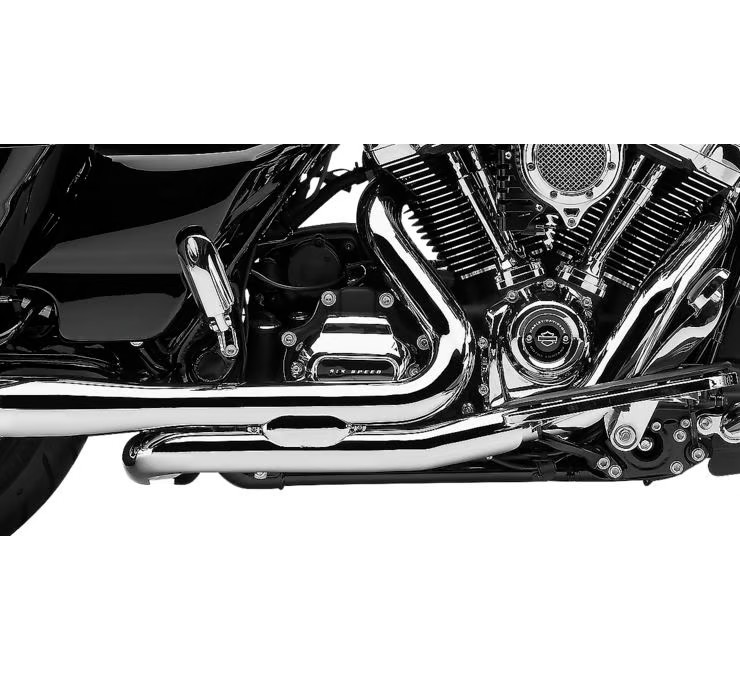 Cobra PowerPort Dual Head Pipes - Chrome Motorcycle Street Bike 6255 1802-0360