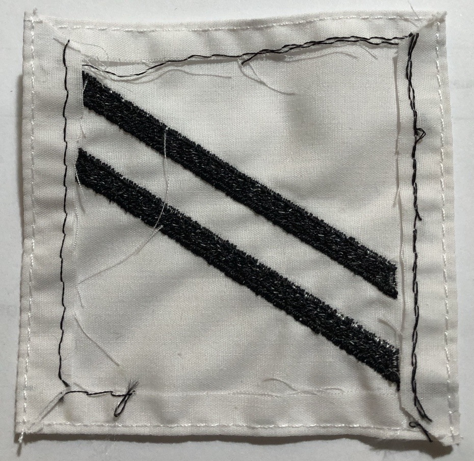 US Navy White & Black Patch