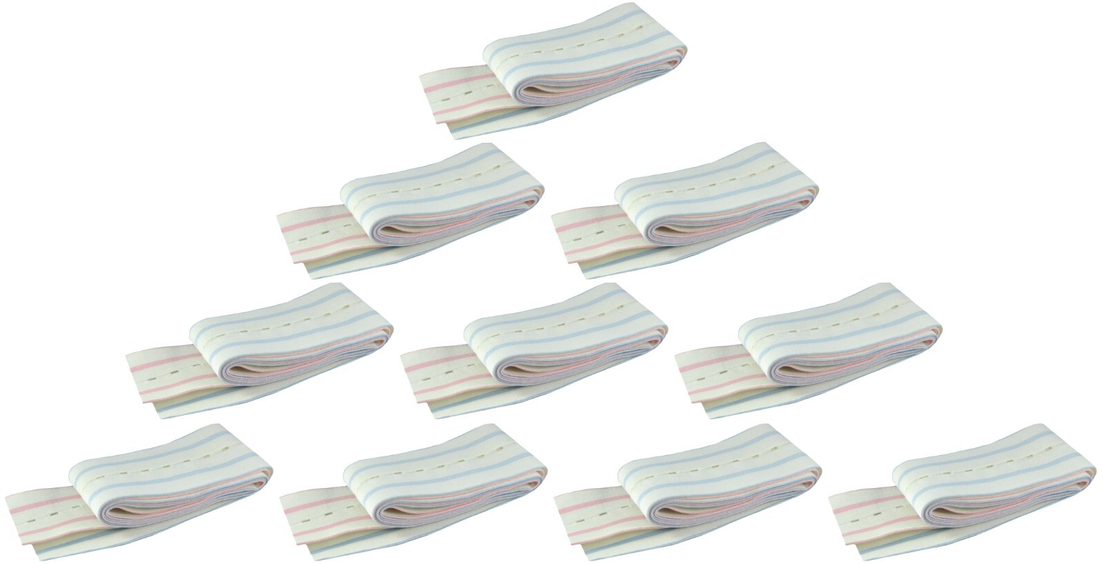 NEW 10-PACK EME Pregnancy Fetal Monitor Labor Transducer Button Hole Belt 2"x47"