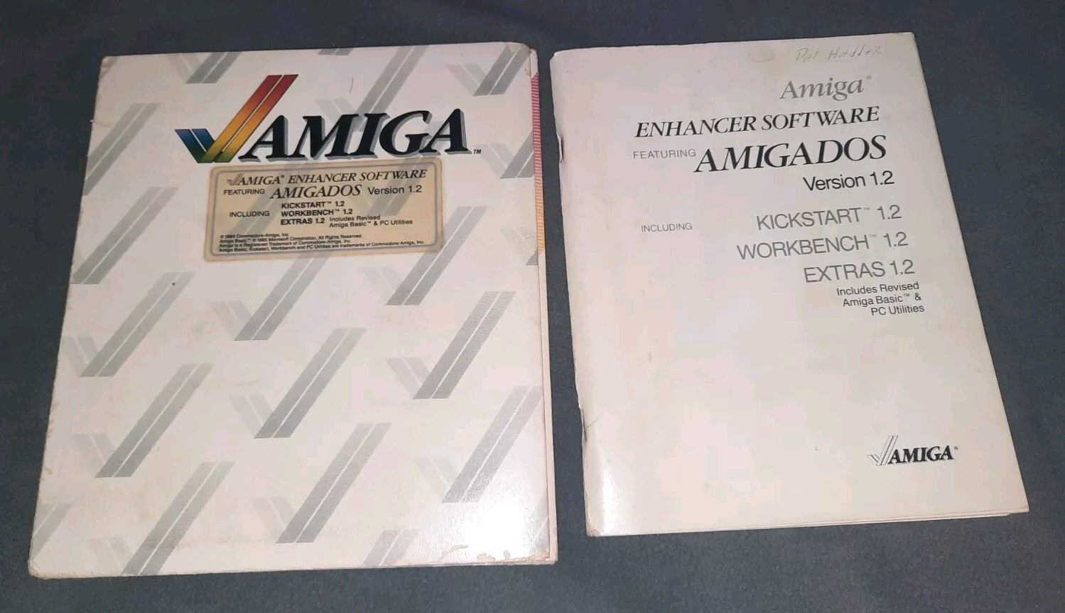 Amiga Enhancer Software Featuring AmigaDOS 1.2 Manual & Sleeve Only