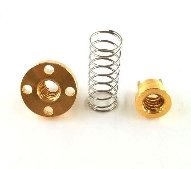 T8 Anti Backlash Spring Loaded Nut Elimination Gap Nut 8mm Acme Threaded