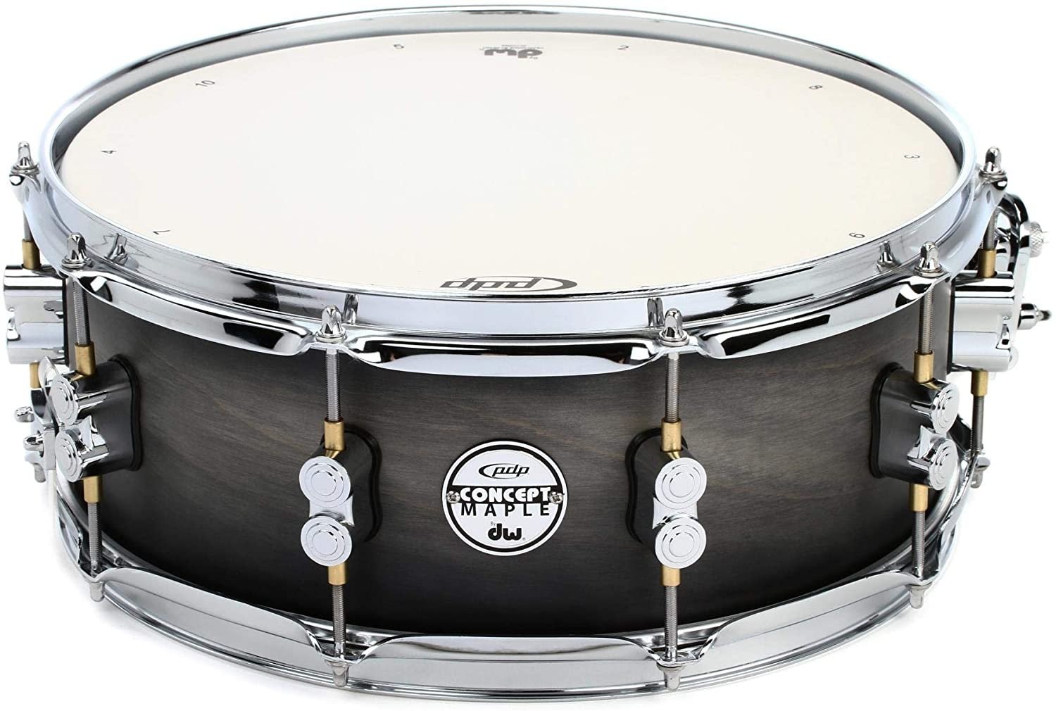 PDP Concept Maple Snare Drum - 5.5" x 14" Satin Charcoal Burst