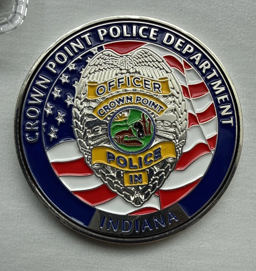 Crown Point Indiana Police Department FOP Challenge Coin