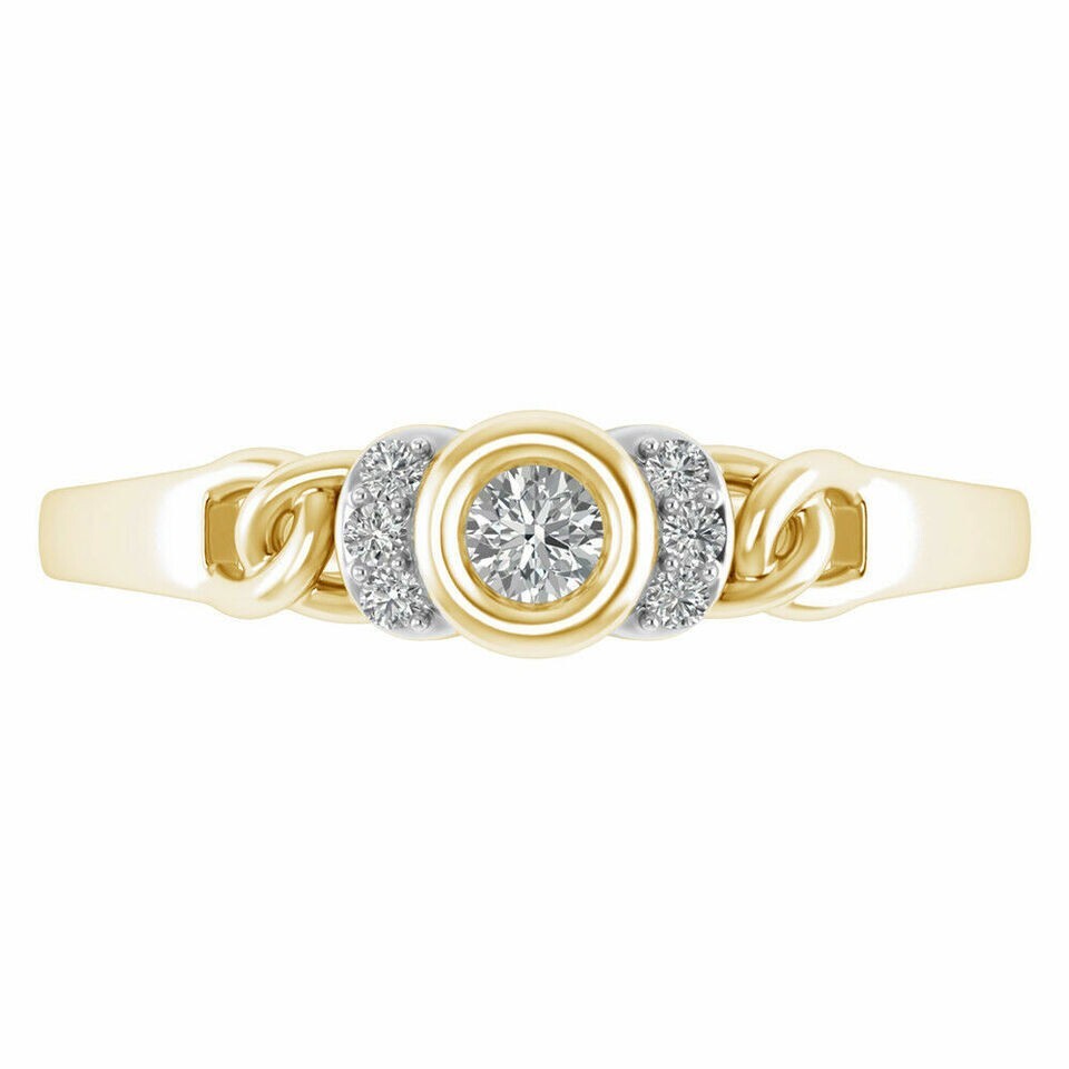 0.35Ct Round Cut Simulated Diamond Adjustable Toe Ring Yellow Gold Plated Silver