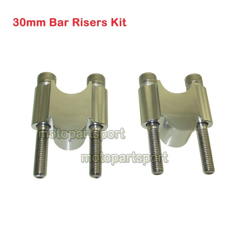 30mm Bar Risers Kit For 7/8" Handlebar ATV Dirt Bike HONDA CR250R CR450R XR250R