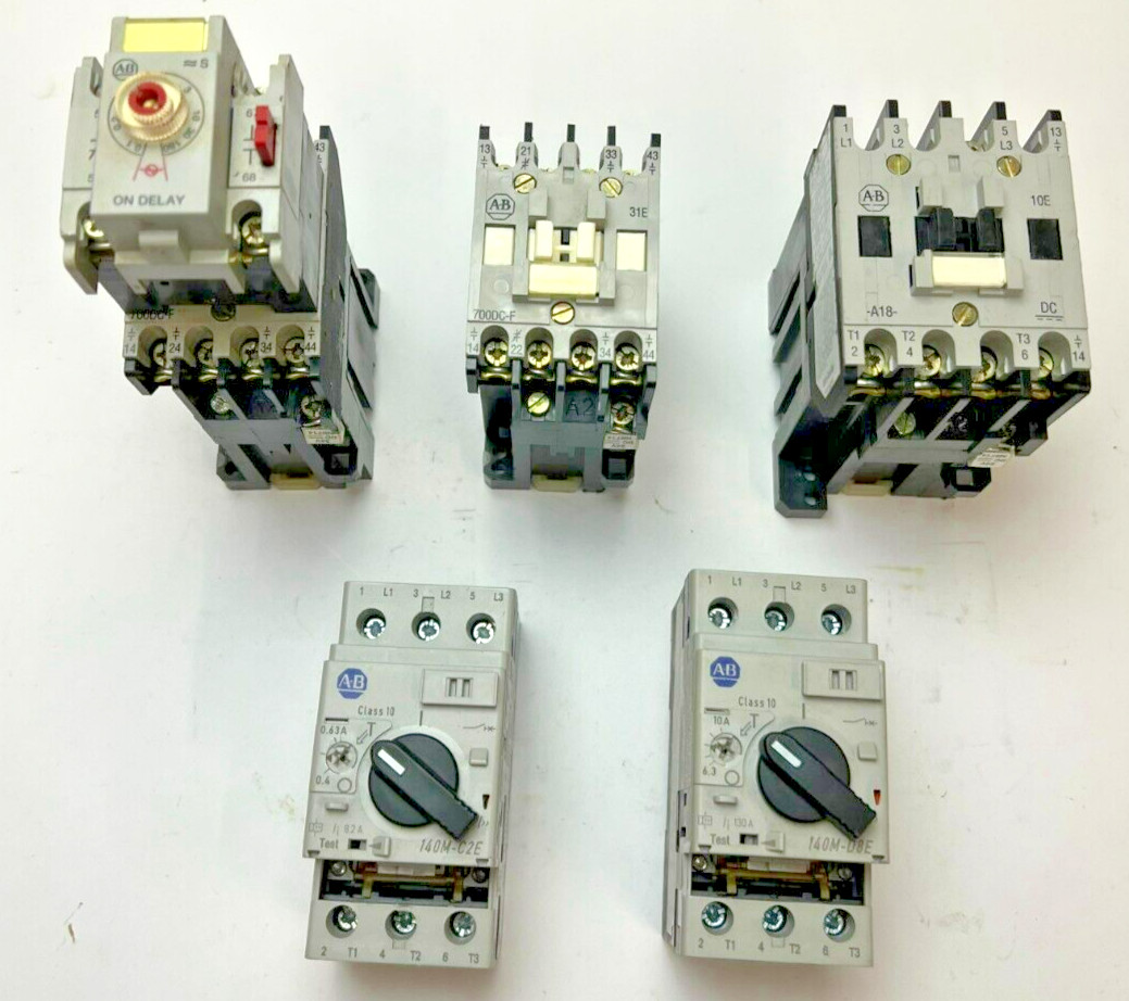 Allen Bradley 140M-xxxx 100-A18xxx 700DC-xxx Lot of 5 - See Pictures